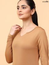 Active Full Sleeves T-shirt (Brown)