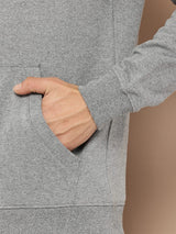 GREY  FLEECE HOODIE