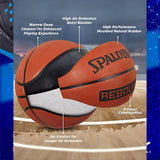 Vector X Cosmic Basketball Shoe with Spalding Rebound Rubber Streetball Basketball Combo Set for Men, Breathable Non Slip Outdoor Sneakers Cushioning Workout Shoes for Fitness