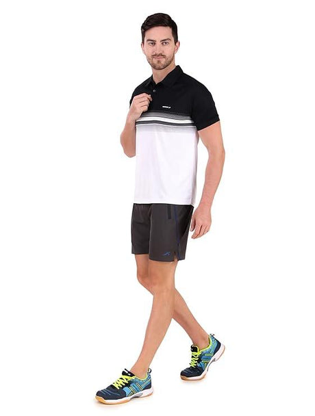 VECTOR X OMT-259 Mens Polo Collar Neck Colourblocked T-Shirt