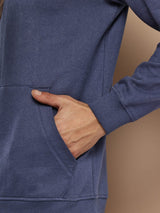 NAVY FLEECE HOODIE