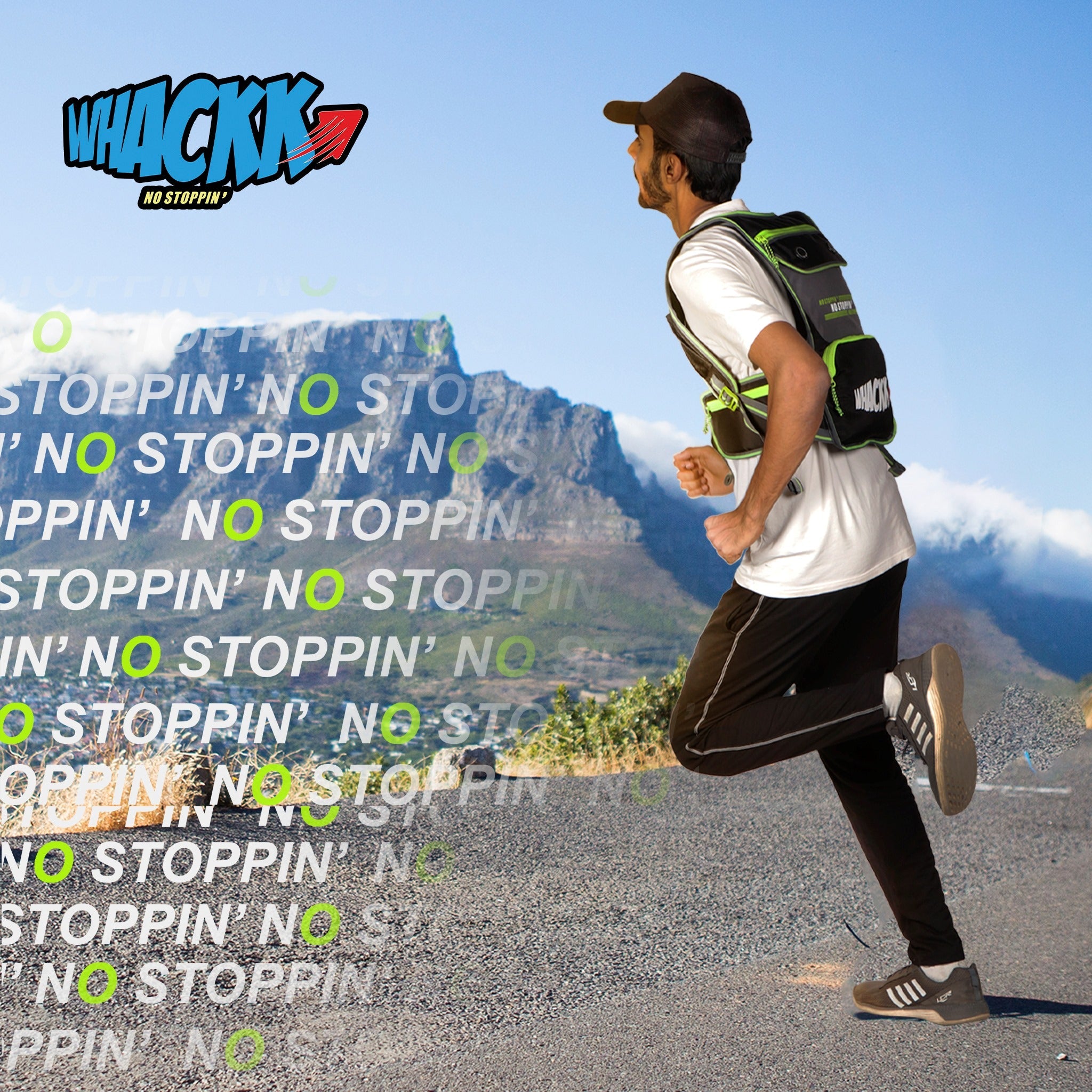 Whizz Green Running Bag |Unisex Camping & Hiking | Hydration Pouch Compartment w. Connecting Water ducts Pockets |Exercise & Fitness|Motorcycle Trekking Outdoor