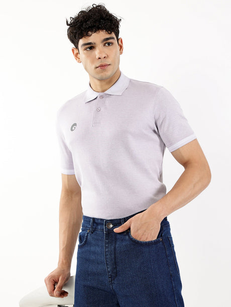 Flex Polo T-shirts Lavender | Omtex