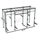 Freestanding Crossfit Rig - 14 Ft with Monkey Bar