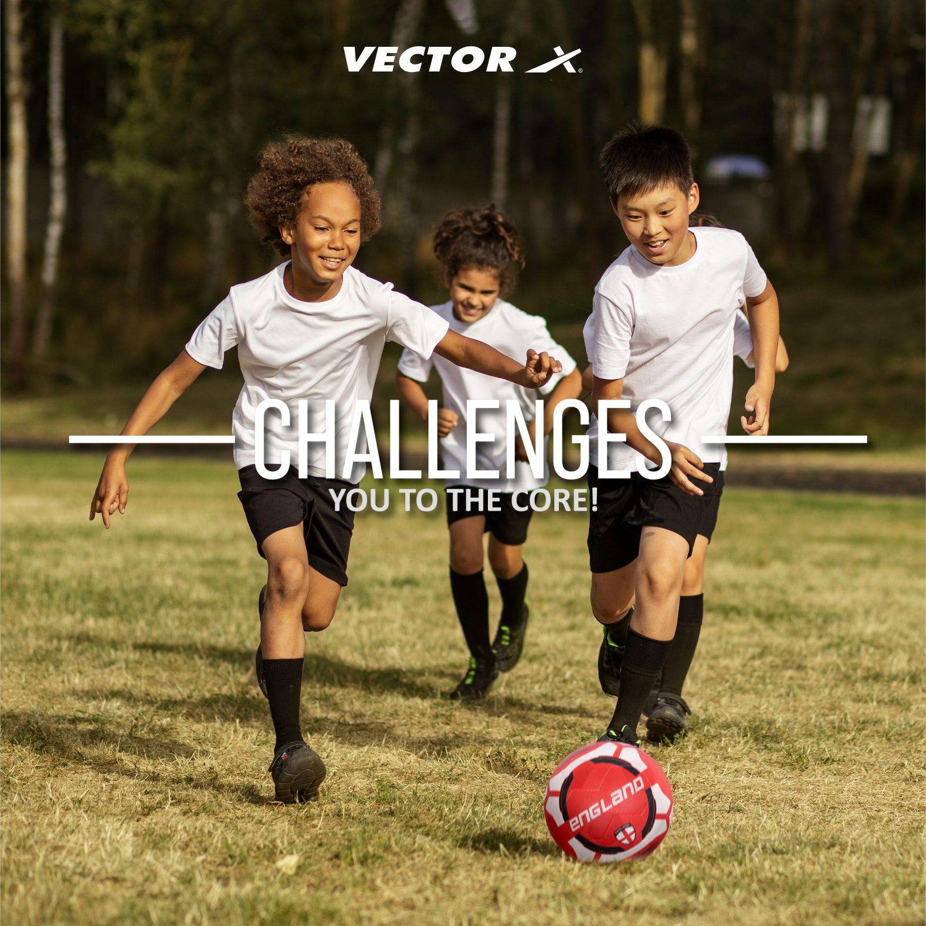 VECTOR X England Rubber moulded Football -(Pack of 1, Red, White)