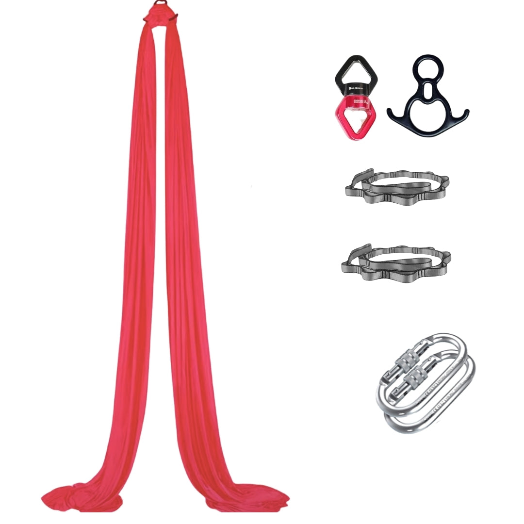 Premium 12 mtr Aerial Yoga hammock – Red