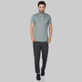 Vector X Mens Gym Fitness Body Fit Ban-collar T-shirt Jersey