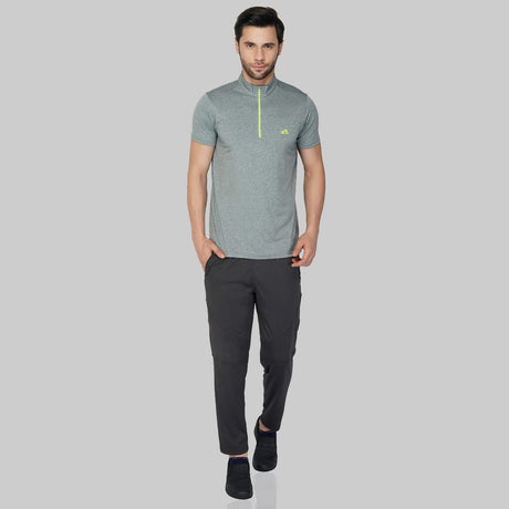 Vector X Mens Gym Fitness Body Fit Ban-collar T-shirt Jersey