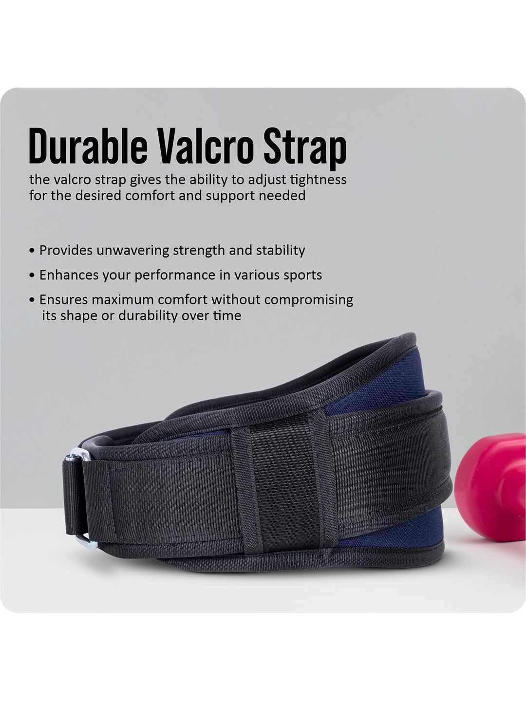 Vector X Go Fit 6 Inch Weight Lifting Gym Belt Quick Locking Gym Belt Fitness Weightlifting Belt for Squats, Weightlifting and Strength Training