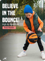 Vector X Target 8 Panel Rubberized Moulded Basketball, Indoor & Outdoor, Training, Soft Practice Basket Ball|Ideal for Kids & Adults |Suitable for All Surfaces