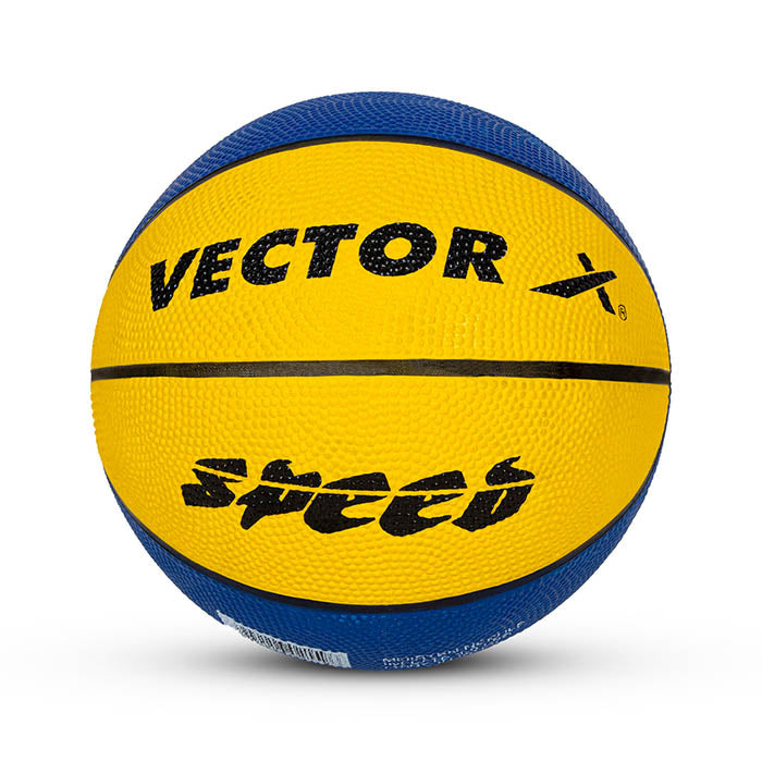 Vector X 8 Panel Speed Rubber Moulded Indoor/Outdoor Basketball with Butyl Bladder (Suitable for Practice/Match/Training) + Free Air Needle