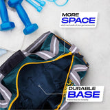 Vector X No Pain Gym Duffel 22L Sports Bag for Men and Women with Shoes Compartment Polyester | Front Utility Pocket |Durable Base | Adjustable Shoulder Strap