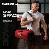 Vector X All in One Multipurpose Gym Bag Kit-Attacker 17 L Gym Sports Duffel Bag + Wrist Strap for Gym & Fitness Wrist Support + Nitro 700 ml Protein Shaker Bottle for Men & Women
