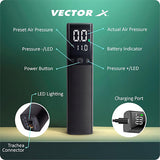 Vector X Electric Air Ball Pump, Ball Pump for Sports Ballswith LCD Display,2000 MAH Power, Chargebale Battery, Automatic, Air Pumps for Soccer Basketball Volleyball Rugby with Needles Accessories