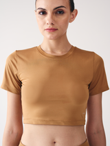 Active Crop Top (Brown)