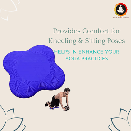Vedam Yoga Knee Pad  (Blue set of 2 pcs) | Industrial