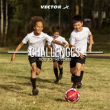 VECTOR X England Rubber moulded Football -(Pack of 1, Red, White)