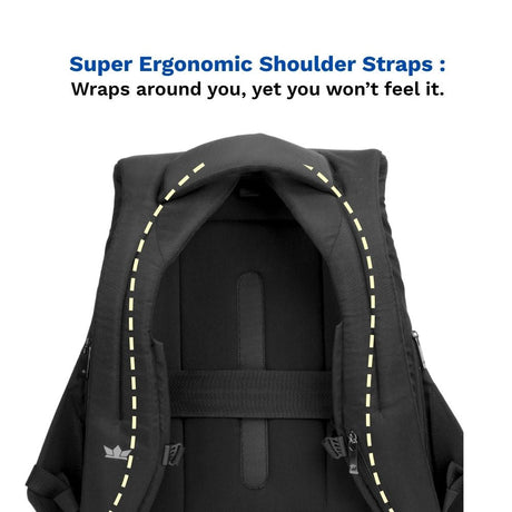Ghost X Black Camouflage : Hard Shell Anti-Theft 25 Liters laptop Backpack with Water-Resistant Fabric