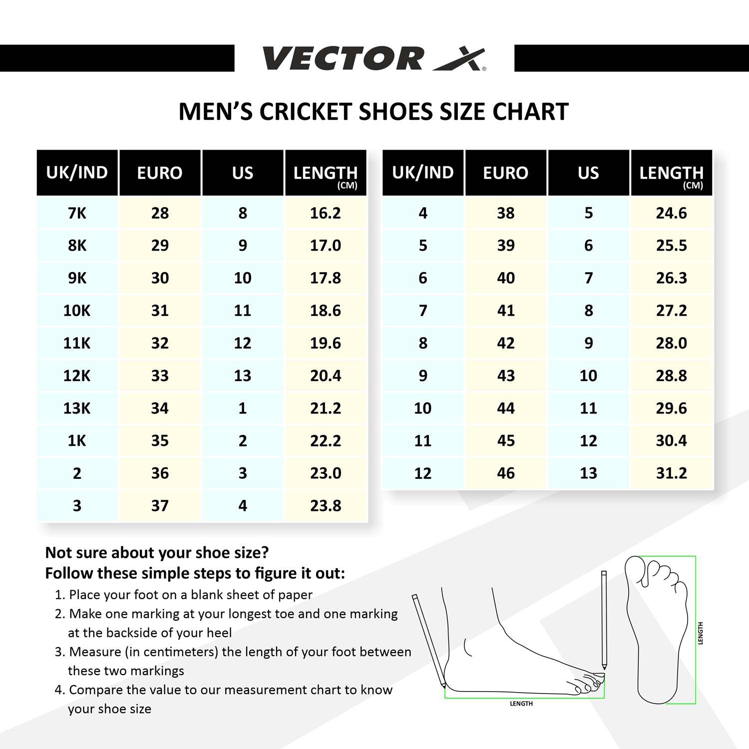 Vector X CKT-500 Cricket Shoes for Men