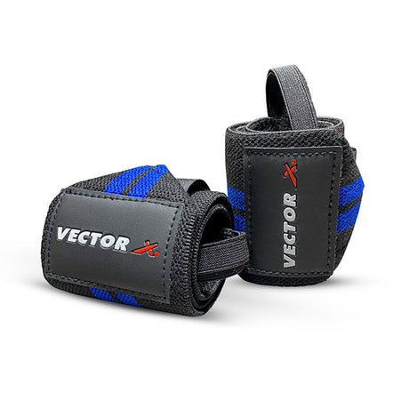 Vector X WW-10 Wrist Supporter for Gym Wrist Band for Men Gym & Women with Thumb Loop Straps -Men Hand Grip & Wrist Support Sports Straps for Gym, Weightlifting