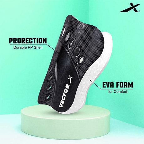 Vector X Kick-X Football Studs+ Socks & Shinguard for Men|Sports Athletic Footwear with TPU Sole, Synthetic Leather Upper Comfortable Soccer Shoes