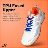 Vector X Swing 2.0 Cricket Shoes for Men & Boys Sports Shoes Lightweight Upper with TPU Fusing, EVA Midsole with Rubber Oustole Cricket Practice/Professional (Whie-Orange)