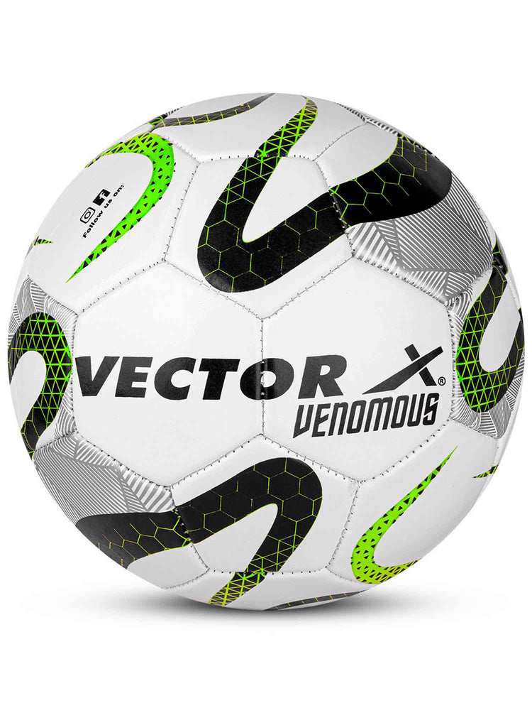 VECTOR X VENOMOUS Machine Stitched With Pump Football - Size: 5 (Pack of 1)