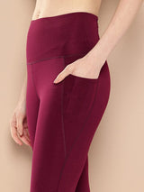 Slit Bootcut  Wine