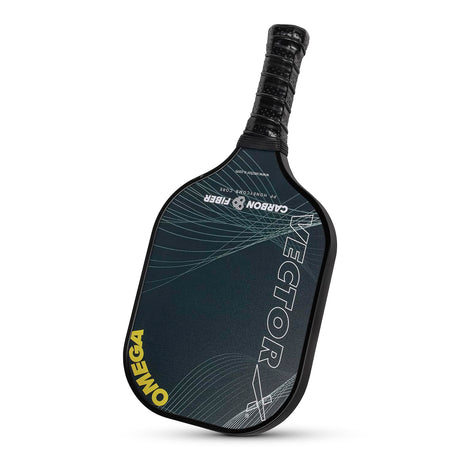 Vector X Omega Pickle Ball Bat Racket Set PP Honeycomb Core Paddle with Premium Grip Low Edge Guard, Durable, Lightweight (1 Racket+ 2 Pickle Ball+Carry Bag)