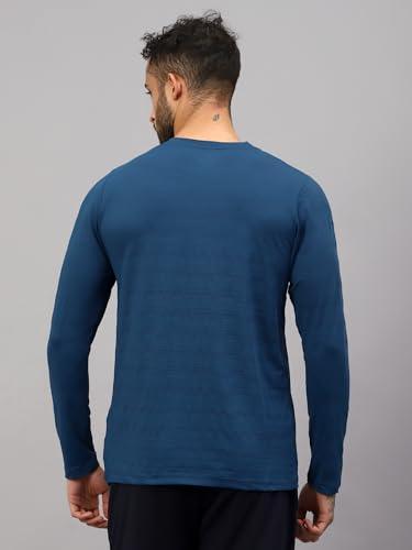Vector X Mens Full Sleeve Round Neck Jersey/ t-shirt For Fitness Training (Silver, XXL)