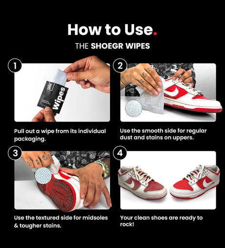 Quick Shoe Cleaning Wipes | Shoegr