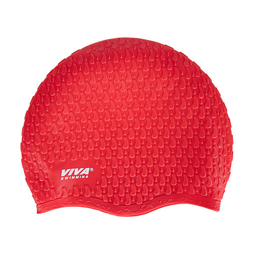 Viva Swimming Silicone Stretchable & Comfortable Swim Cap For Long Hair Cover, Tear-Proof Design Head Cap