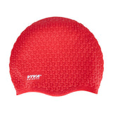 Viva Swimming Silicone Stretchable & Comfortable Swim Cap For Long Hair Cover, Tear-Proof Design Head Cap
