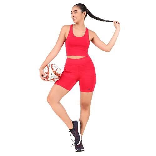 Vector X OSB-280 Women's Yoga Stretchable Sports bra and Tight Short Combo