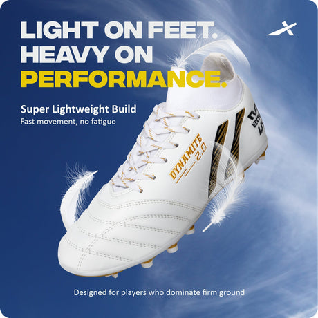 Vector X Dynamite 2.0 Unisex Lightweight Synthetic Upper Football Shoes with Durable TPU Sole|Men’s Sports & Outdoor Training Athletic Footwear for Practice & Play