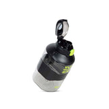 Vector X Big-G Gallon 2200 ml Plastic Water Bottle with Time Marker|Non Slip Side Handle|Strong and Adjustable Strap|Durable Top Carry Handle|Reusable Gym Sports Outdoor Large 2.2 LTR Water Jug BPA-Free, Unbreakable, Freezer Safe (Black)