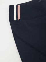 Alcis Women Navy Blue Drytech+ Solid Cropped Training Tights