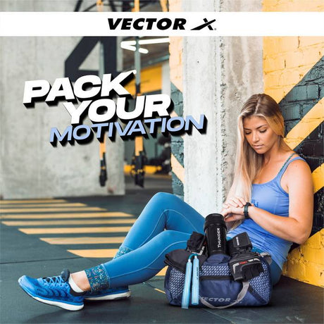 Vector X Blitz Gym Bag for Men|Gym Bag with Shoe Compartment|Gym Bag & Fitness Kit & Gym Bag