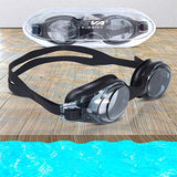 Viva Swimming Flex 3D Ergonomic Design Anti Fog & Crystal Clear View Silicone Swimming Goggle| Anti-Slip & Adjustable Straps| Case Packing (Black)