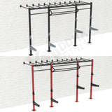 Wall Mounted CrossFit Rig - 14 Ft with Monkey Bar