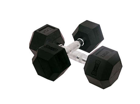 Diablo Hex 橡胶包胶六角哑铃 | Kibi Sports