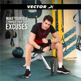 VECTOR X Energy Shaker & Active Bottle for Protein Shake Gym Sipper Shaker 750 ml Shaker (Pack of 2, Black, Plastic)