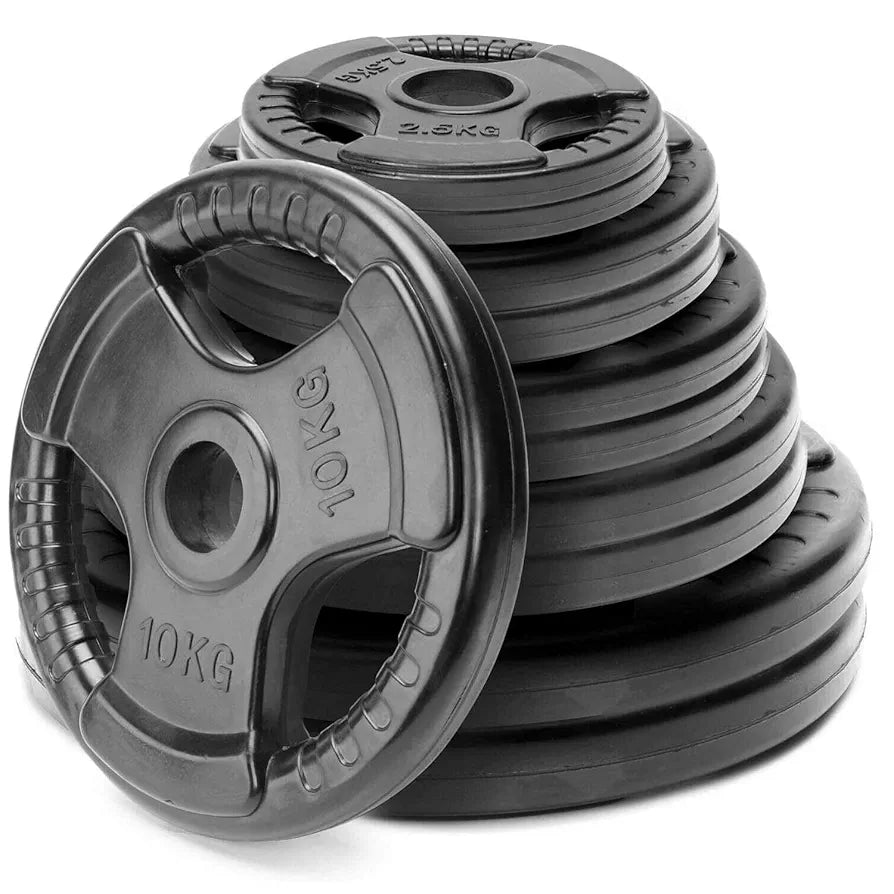 COUGAR Weight Plates, Dumbbell Plates, Bumper Weight Lifting Plates for Fitness, Strength Training & Home Gym Exercise 1 Pair 28mm Diameter 