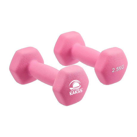 KAKSS Neoprene Dumbbell, Set of 2pcs (Proudly Made In India) | Kakss Exporters (Kakss Fitness)
