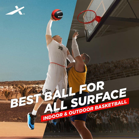 Vector X Bounce Rubber Moulded Basketball with Free Air Needle (Size-7)