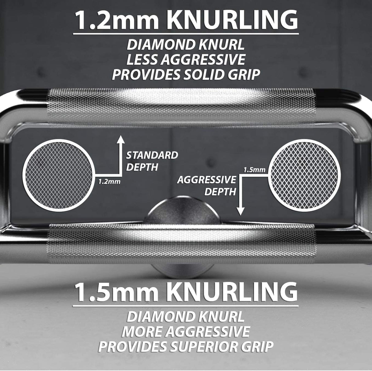 KAKSS Professional Chrome Olympic Hex Barbell Trap Bar with Flat or Raised Handles for Squats, Deadlifts, Shrugs (Proudly Made In India) (Silver)