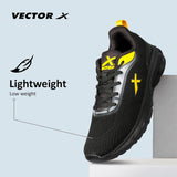 VECTOR X Fighter Training & Gym Shoes For Men (Black)