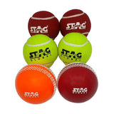 STAG GLOBAL Cricket, Tennis Balls | Crafted w PVC and Felt Material | Ensuring Durabilty and Performance