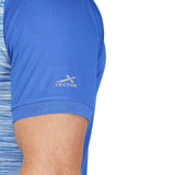 Vector X Mens Wear Space Dyed & Plain Polyester Textured Collar Zip Neck Half Sleeves T-shirt For Badminton, Lawn Tennis, Athleisure, Table Tennis, Training, and all Other Sports