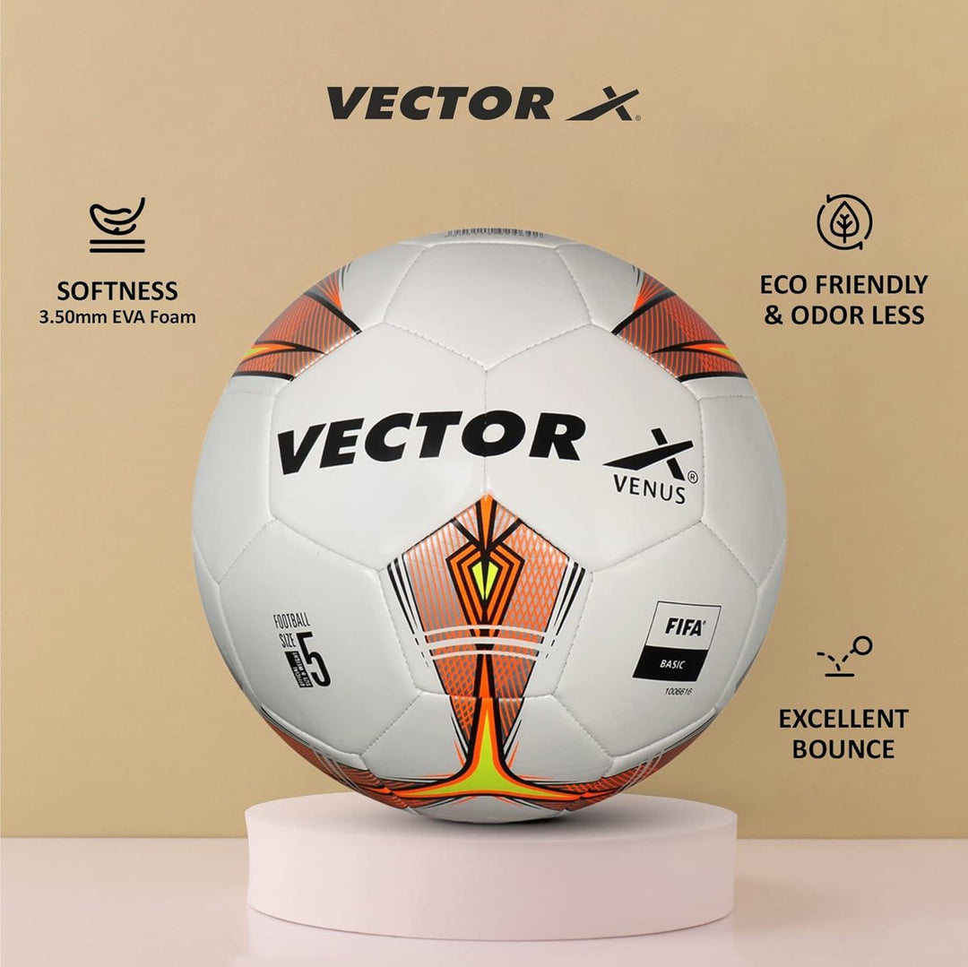 Vector X Venus TPU Machine Stitched Football- Size: 5(Pack of 1)